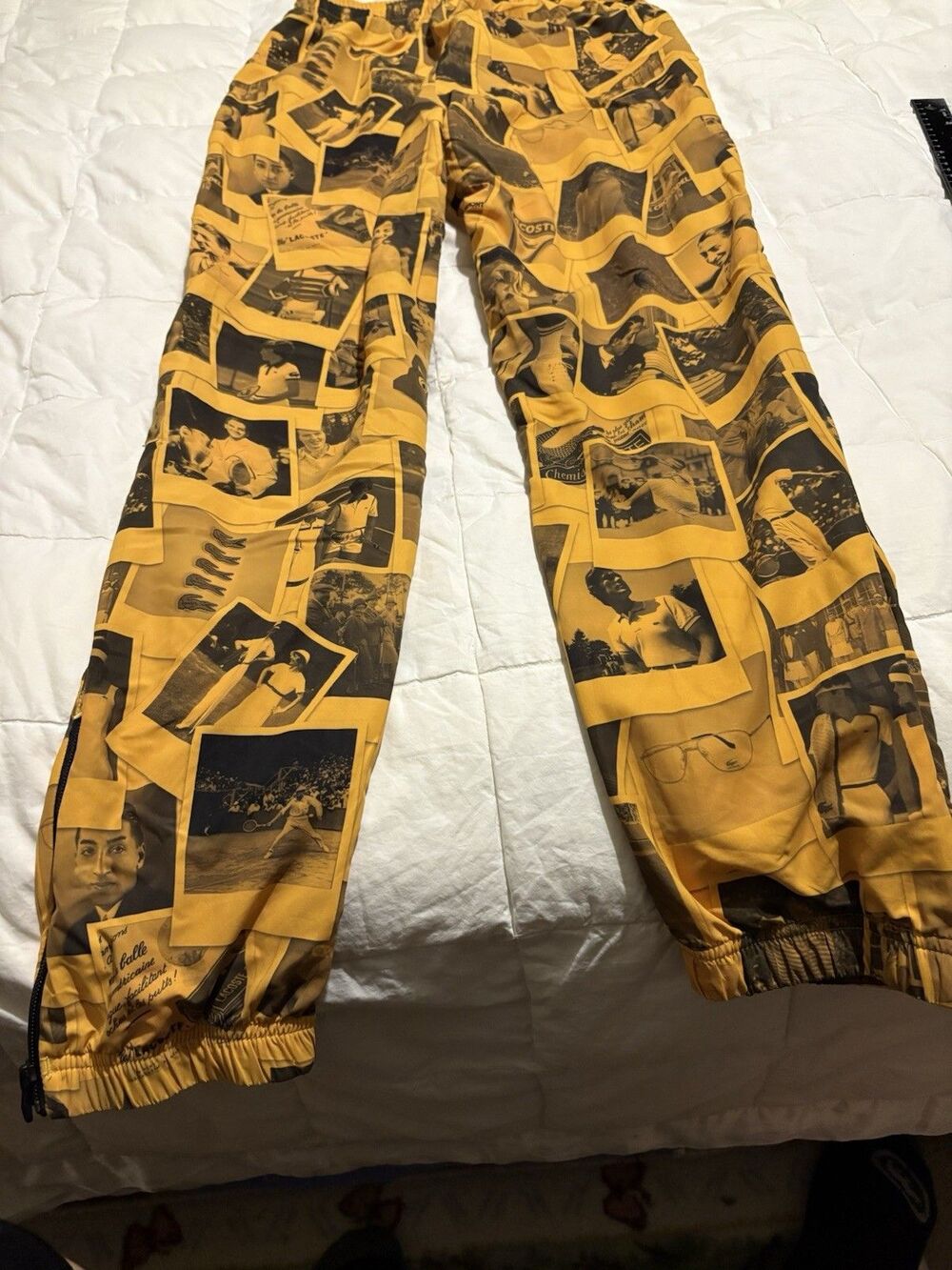 Lacoste x Polaroid Pants Yellow XXS Unisex - Limited Edition-(CA16995/RN67651)